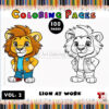 Embark on a Wild Adventure with Lion Coloring Page Vol 2!Diapositive1