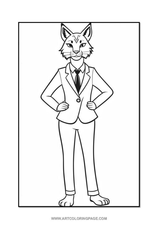 Explore the Wild with Lynx Coloring Page Vol: 2 - Image 5