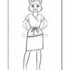 A cartoon character with a lynx head wearing a kimono-style robe, standing confidently with hands on hips, and bare feet.