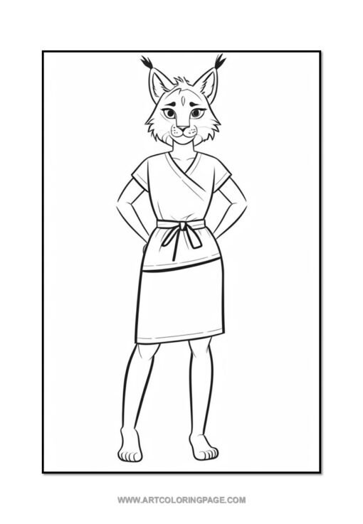 Explore the Wild with Lynx Coloring Page Vol: 2 - Image 4