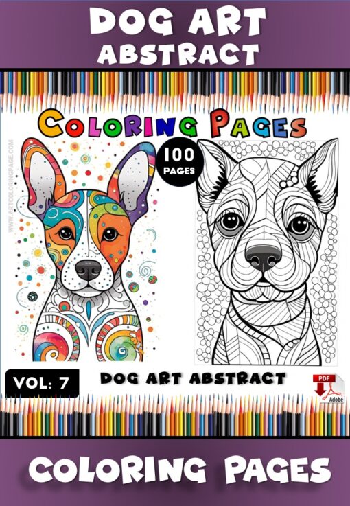 Fluffy Fun with Pomeranian Dog Coloring Pages Vol: 7!