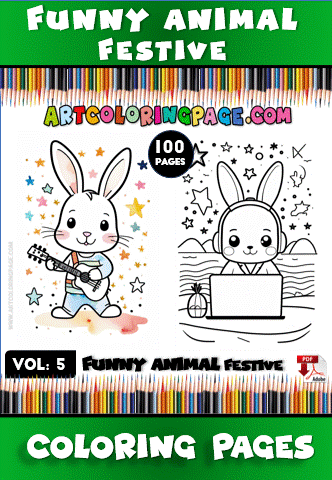 Alternative view of Explore the Wild with Coloring Pages Animals Vol: 5!