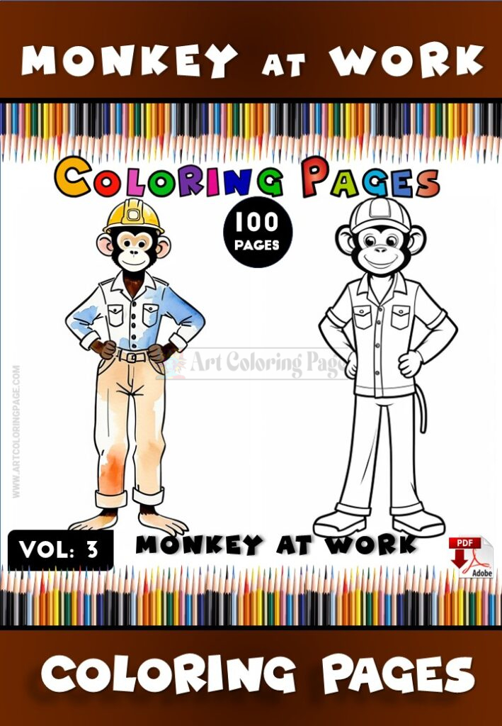 Go Bananas with Monkey Coloring for Kids Vol: 3!