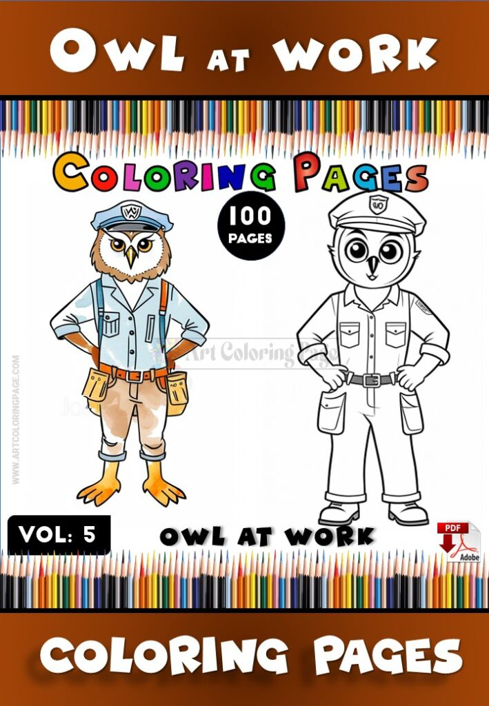 Hoot into Creativity with Owl Coloring Pages Colored Vol 5!