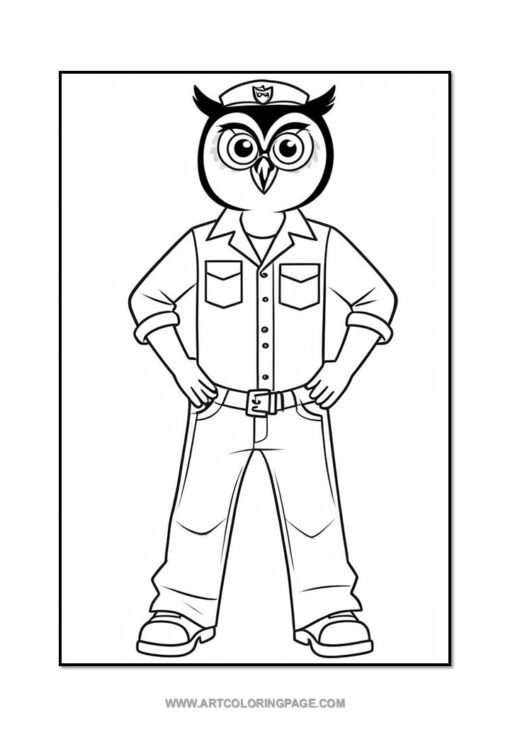 Hoot into Creativity with Owl Coloring Pages Vol: 1! - Image 3