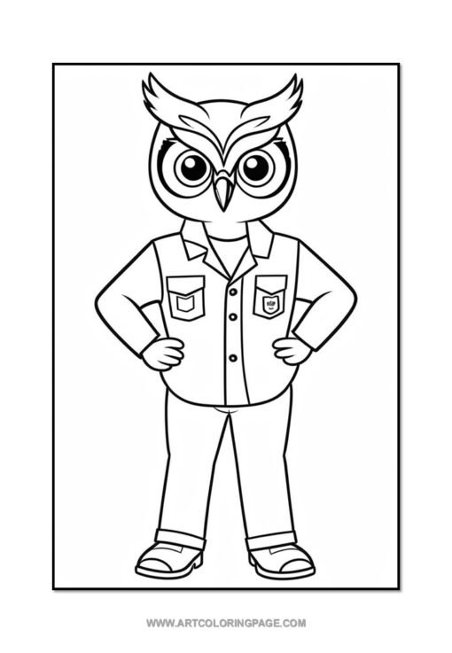 Hoot into Creativity with Owl Coloring Sheets Vol: 2! - Image 5