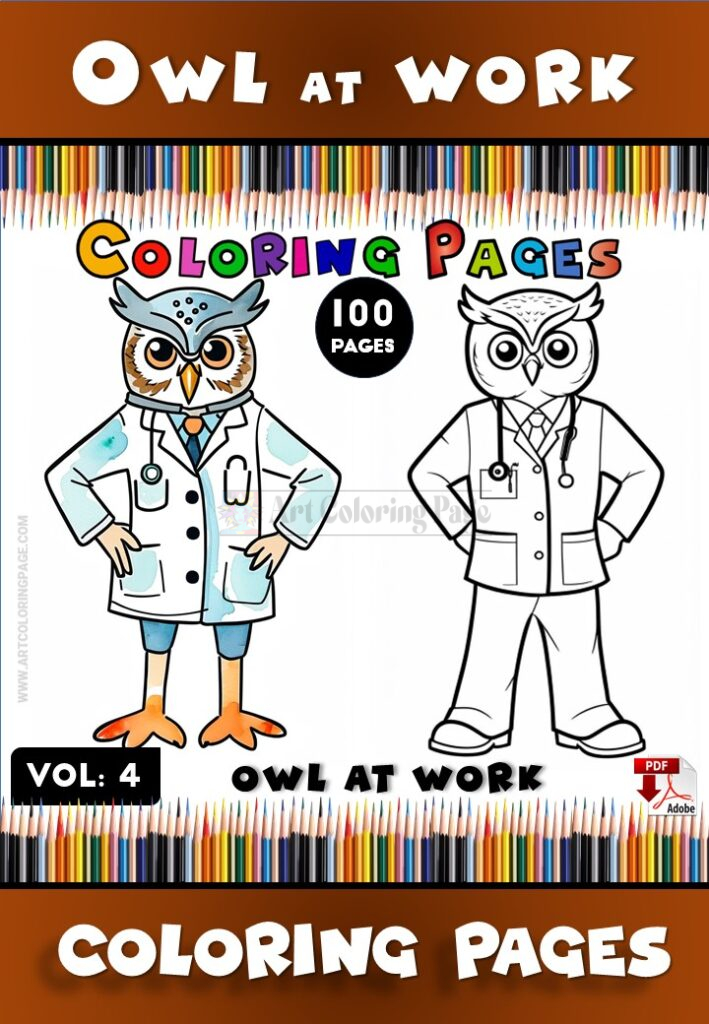 Hoot into Fun with Owl Coloring for Kids Vol 4!