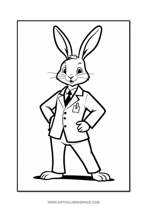 Hop into Creativity with Coloring Page Rabbit Vol: 5! - Image 5