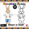 Hop into Creativity with Rabbit Coloring Page Vol 3!