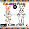 Hop into Creativity with Rabbit Coloring Pages Vol 1!