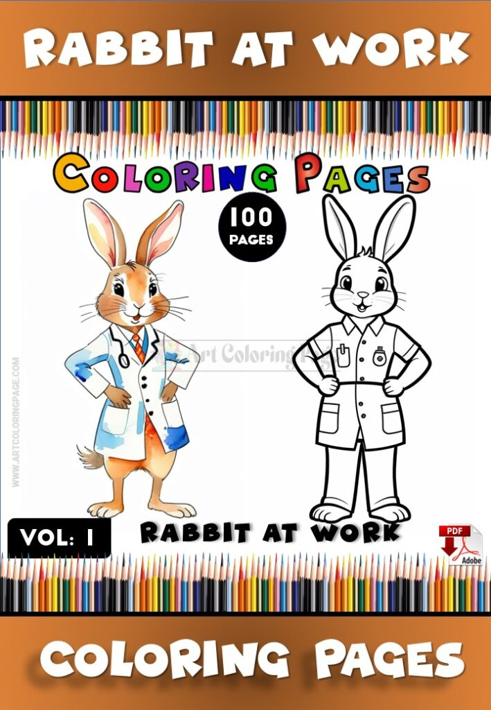 Hop into Creativity with Rabbit Coloring Pages Vol 1!