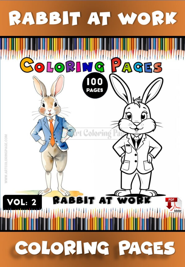 Hop into Fun with Bunny Rabbit Coloring Pages Vol 2!