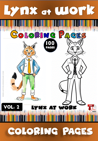Explore the Wild with Lynx Coloring Page Vol: 2 - Image 2