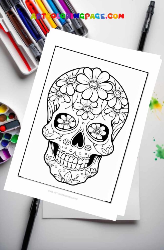Skull Coloring Pages Collections for All Ages!