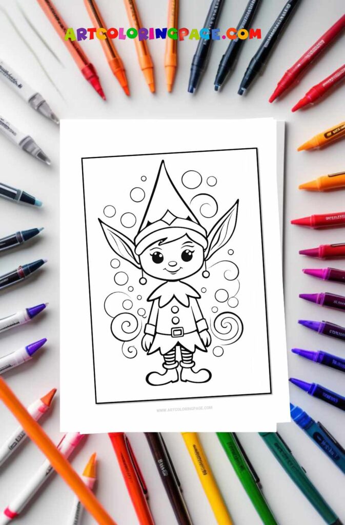 Christmas Elves Coloring Pages Collections for All Ages