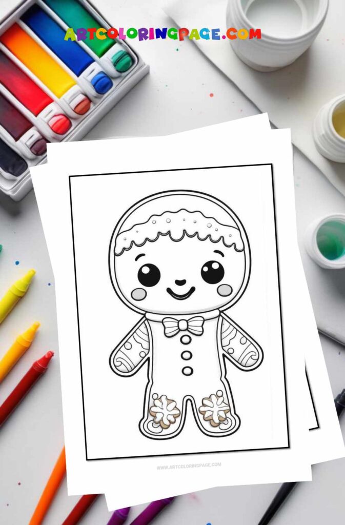 Cute Gingerbread Coloring Pages Collection