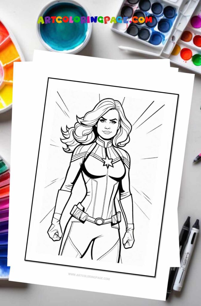 Captain Marvel Coloring Pages Collections for All Ages
