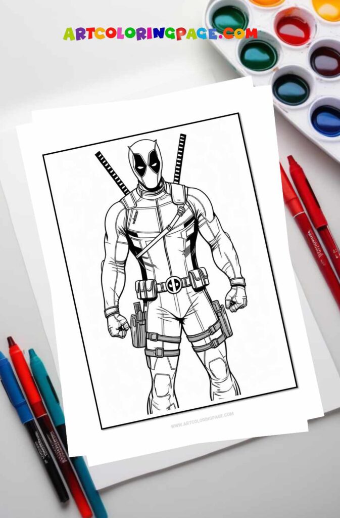 Deadpool Coloring Pages Collections for All Ages