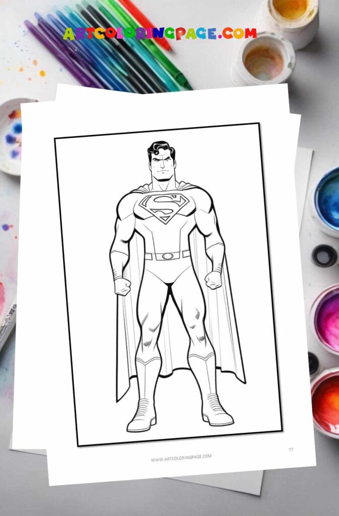 Superman Coloring Page Collections for All Ages