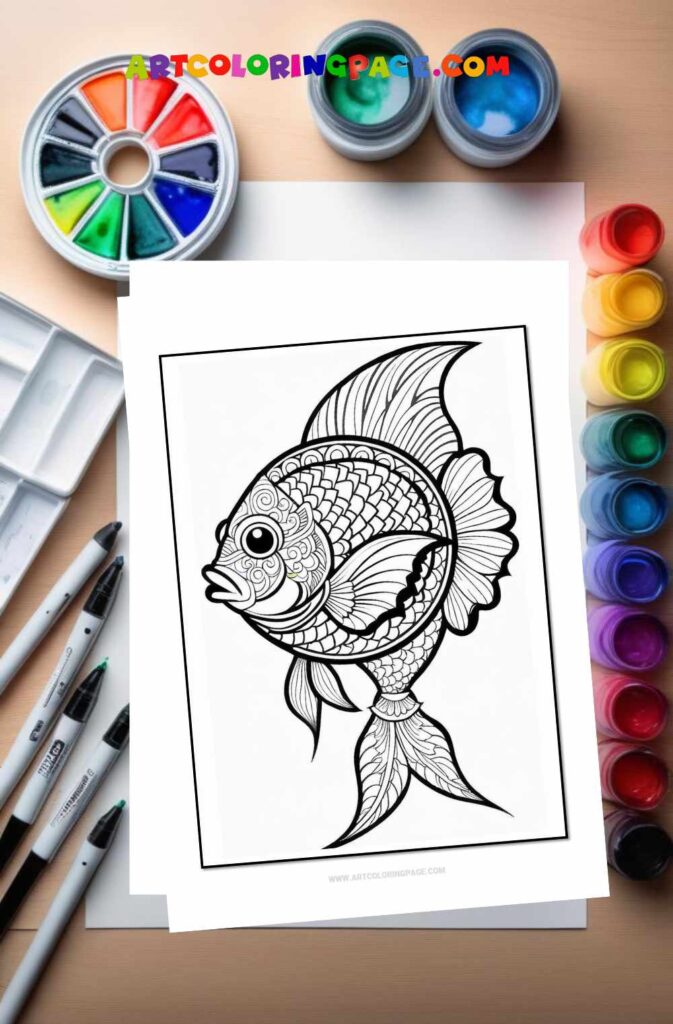 Fish Mandalas Coloring Pages Collection