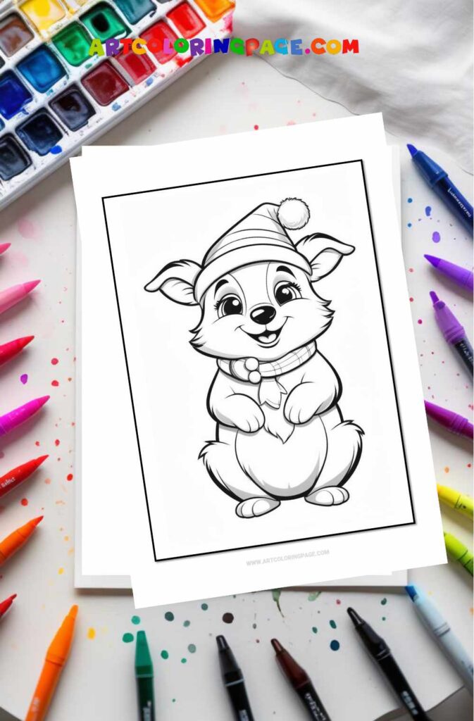 Christmas Animal Coloring Pages Collections for All Ages