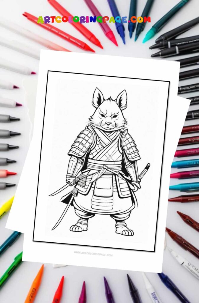 Animals Samurai Coloring Pages Collections for All Ages