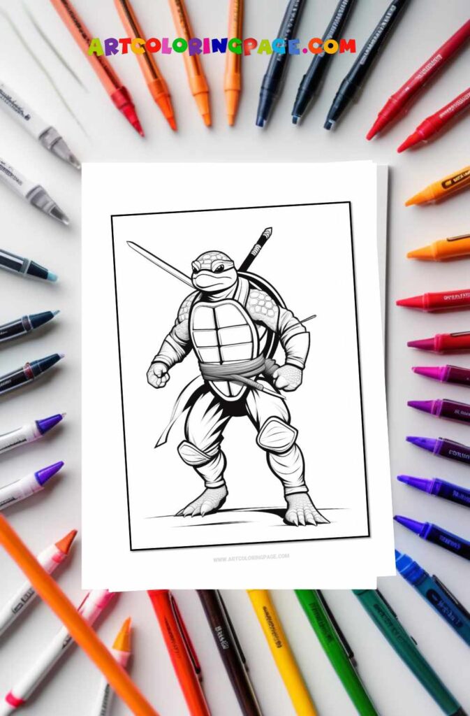 Ninja Turtles Coloring Pages Collections for All Ages