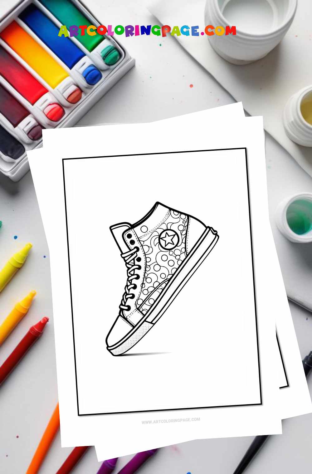 Sneakers Coloring Pages Collection