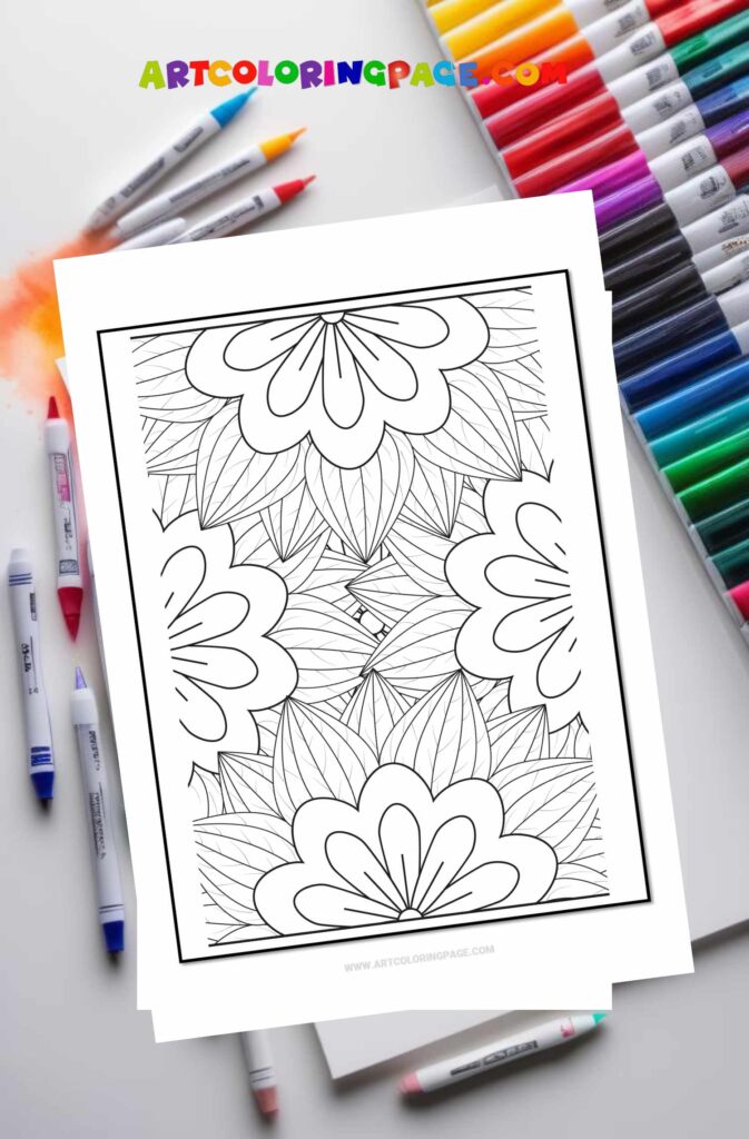 Mandala flower coloring Pages