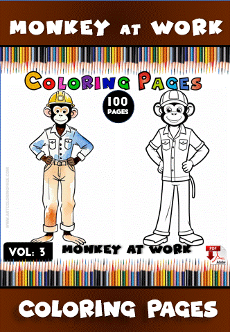 Go Bananas with Monkey Coloring for Kids Vol: 3! - Image 2