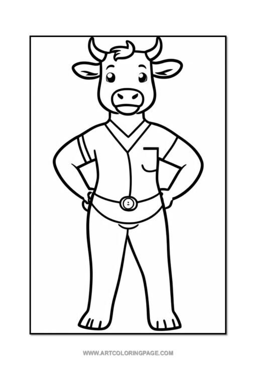 Moo-dful Moments Await with Cow Coloring Sheets Vol. 5! - Image 4