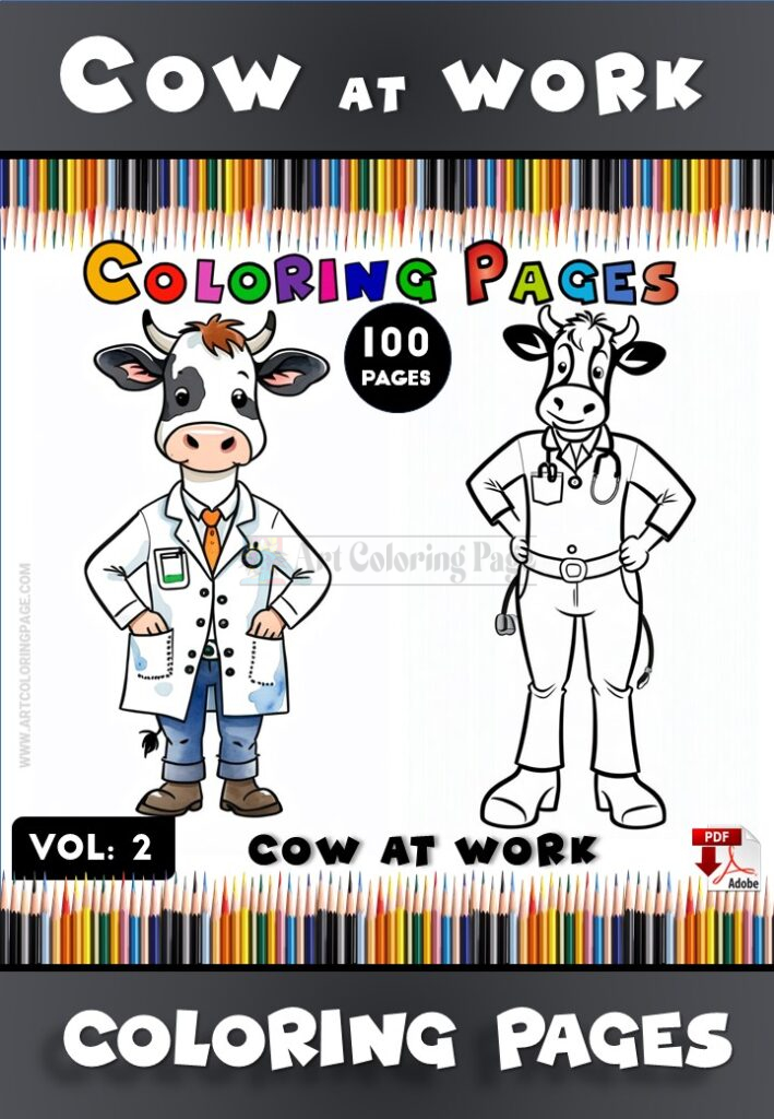 Moo-tiful Adventures Await with Cow Coloring Sheets Vol. 2