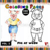 Dive into Creativity with Coloring Pages of Pigs Vol. 2!