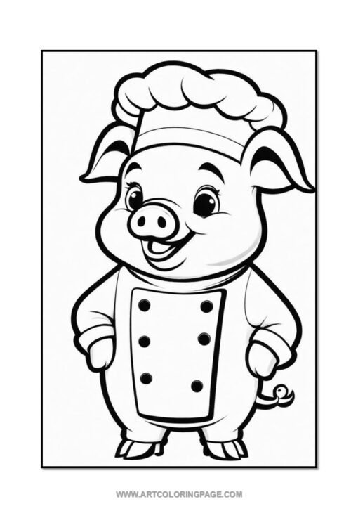 Oink-tastic Fun Awaits with Pig Coloring Pages Vol: 1! - Image 2