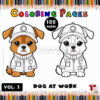 Pawsome Fun with Dog Coloring Sheets Vol: 3!
