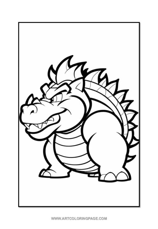 Power Up Your Pencils with Bowser Coloring Sheets Vol. 3! - Image 5