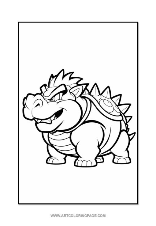 Power Up Your Pencils with Bowser Coloring Sheets Vol. 3! - Image 4