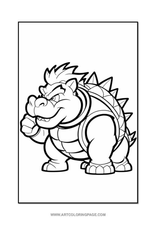 Power Up Your Pencils with Bowser Coloring Sheets Vol. 3! - Image 3