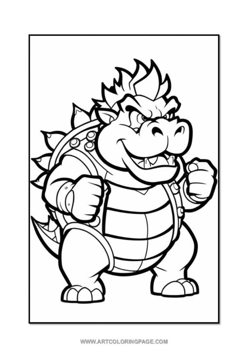 Power Up Your Pencils with Bowser Coloring Sheets Vol. 3! - Image 2