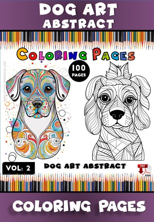 Pawsome Fun Continues with Dog Coloring Book Pages Vol: 2