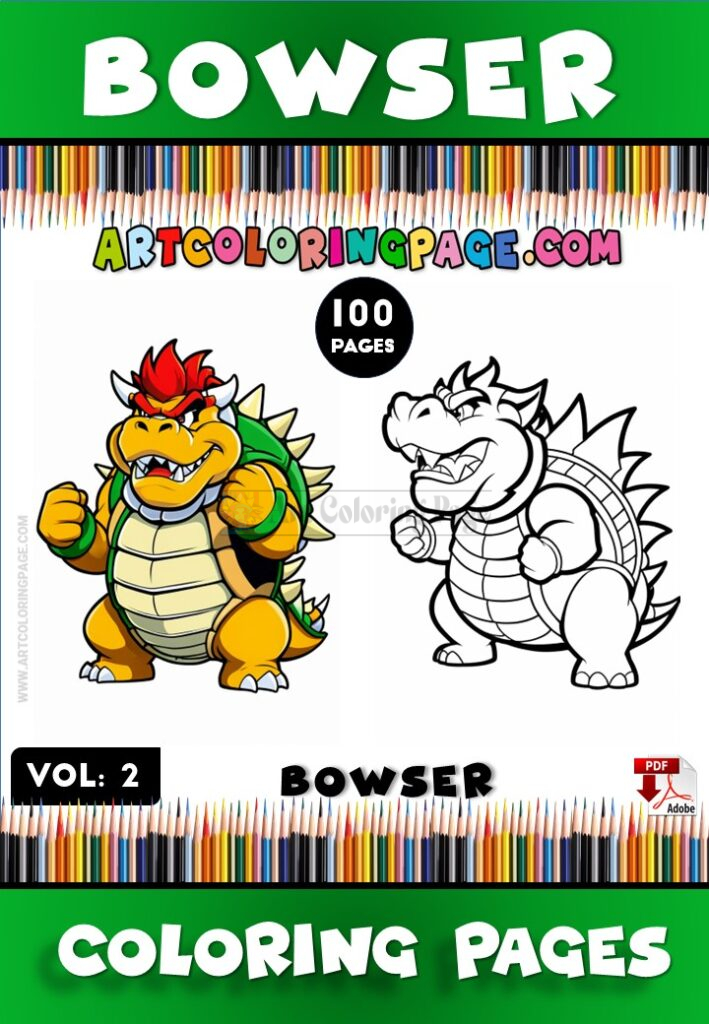 Reignite the Fun with Bowser Coloring Pages Vol. 2