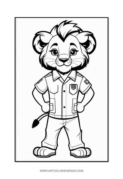 Roar into Creativity with Printable Lion Coloring Pages Vol: 7! - Image 4