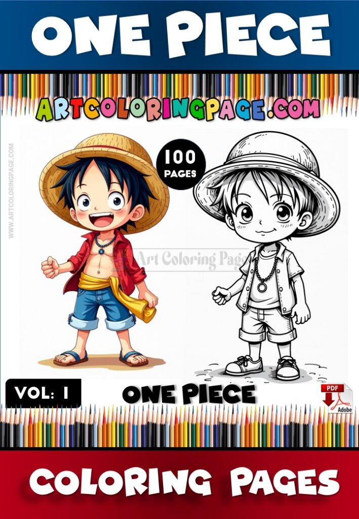 Set Sail for Adventure with One Piece Coloring Pages Vol 1!