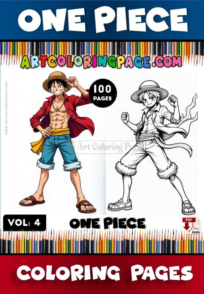 Set Sail for More Fun with One Piece Coloring Page Vol 4!