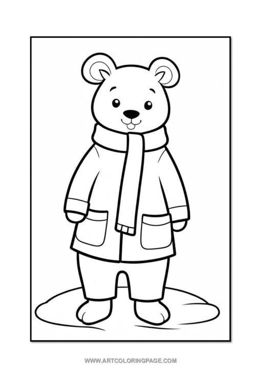 Snuggle Up with More Winter Fun in Animals in Winter Coloring Vol: 2! - Image 5