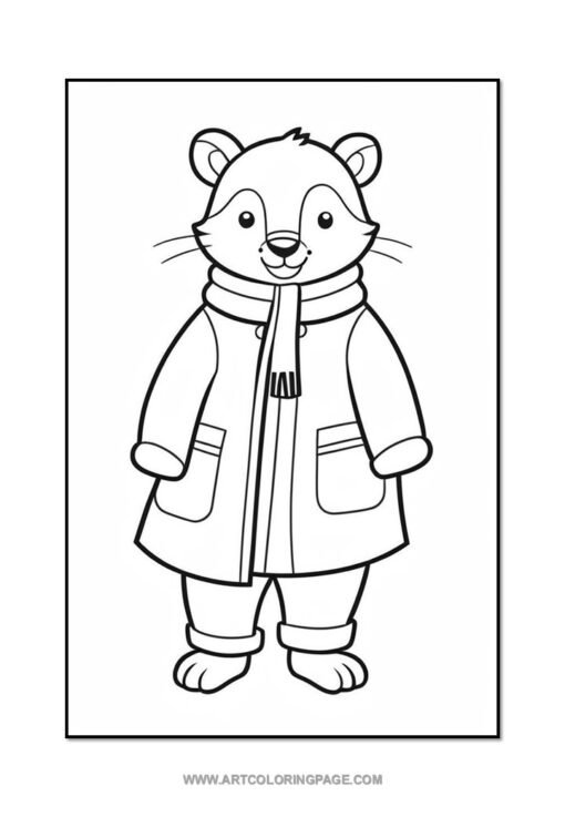 Snuggle Up with More Winter Fun in Animals in Winter Coloring Vol: 2! - Image 2