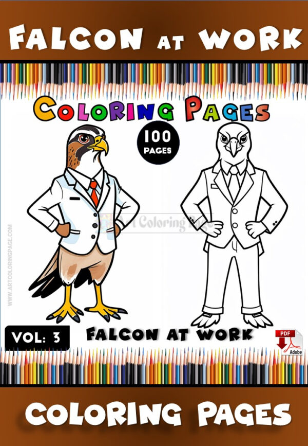 Soar into Creativity with Eagle Coloring Page Vol 3!