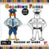 Soar into Creativity with Falcon Coloring Sheet Vol 2!