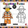 Spark Creativity with Color Pages: LEGO for Kids Vol: 3!