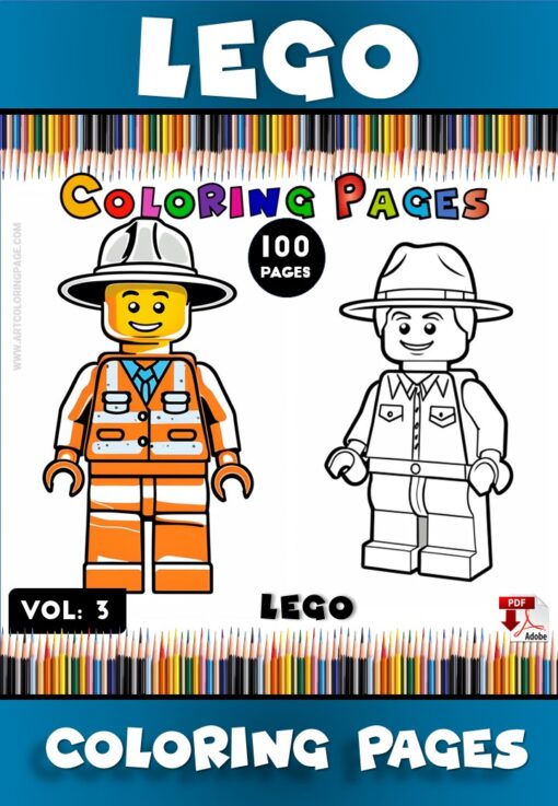 Spark Creativity with Color Pages: LEGO for Kids Vol: 3!